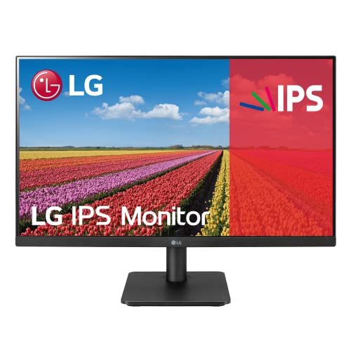 LG Electronics 24MP400-B 60,4 cm (24 Zoll) Full HD Monitor (IPS-Panel, FreeSync, Reader Mode), schwarz, mattschwarz von LG Electronics