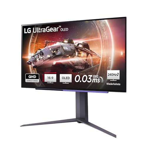 LG Electronics 27GS95QX-B.AEU UltraGear™ Gaming OLED-Monitor 27" (67,32cm), 2560 x 1440, 16:9, 0,03ms GtG, 40 Hz, HDR10, NVIDIA G-Sync™, AMD FreeSync™ - Schwarz von LG Electronics