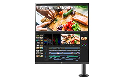 LG Electronics 28MQ780-B Monitor - 70,1 cm (27.6 Zoll), 2560 x 2880 Pixel, Quad HD Nano IPS, 60Hz, USB-C, HDMI, HDR10, DCI-P3 98%, 5 ms GtG, Schwarz von LG Electronics