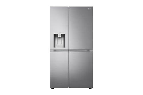 LG Electronics GSLV90PZAD Side-by-Side Kühlschrank | Eis-, Crushed Ice- und Wasserspender | 635 Liter Kapazität | Platinum SIlver, Silber von LG Electronics