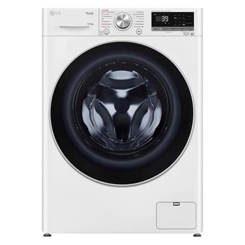 LG Electronics Waschmaschine 10,5 kg AI DD Steam TurboWash 360° ThinQ Neue Wohlfühl-Trommel F6WV710P1 Weiß von LG Electronics