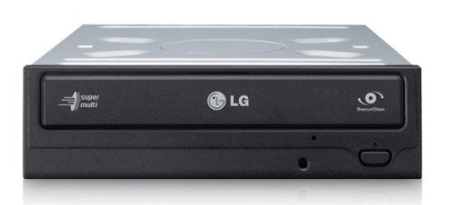 LG GH22NS SecureDisk SATA DVD-Brenner (22x8x16 DVD+RW, 20x6x DVD-RW, 12x DVD+R/-R DL, 12x DVDRAM, 48x32x48x CDRW) Retail schwarz von LG Electronics