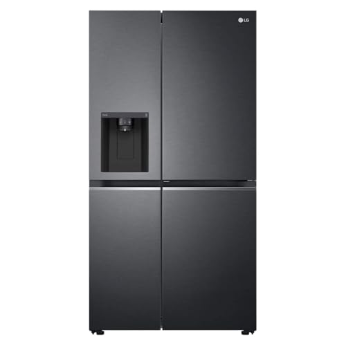 LG GSJV71MCLE Side-by-Side mit Eis-, Crushed Ice und Wasserspender | interner Wassertank 4L | Total No Frost | Matte Black von LG Electronics