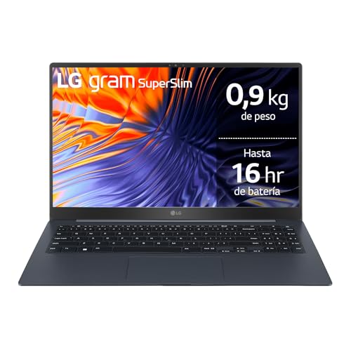 LG Gram 15Z90RT-G.AD75B Ultra-Laptop, 15 Zoll, 1 kg, WUXGA 16:10 IPS, Intel Core i7 13. Gen, 32 GB RAM, 512 GB SSD NVMe, Windows 11 Home, spanische Tastatur, Blau von LG Electronics