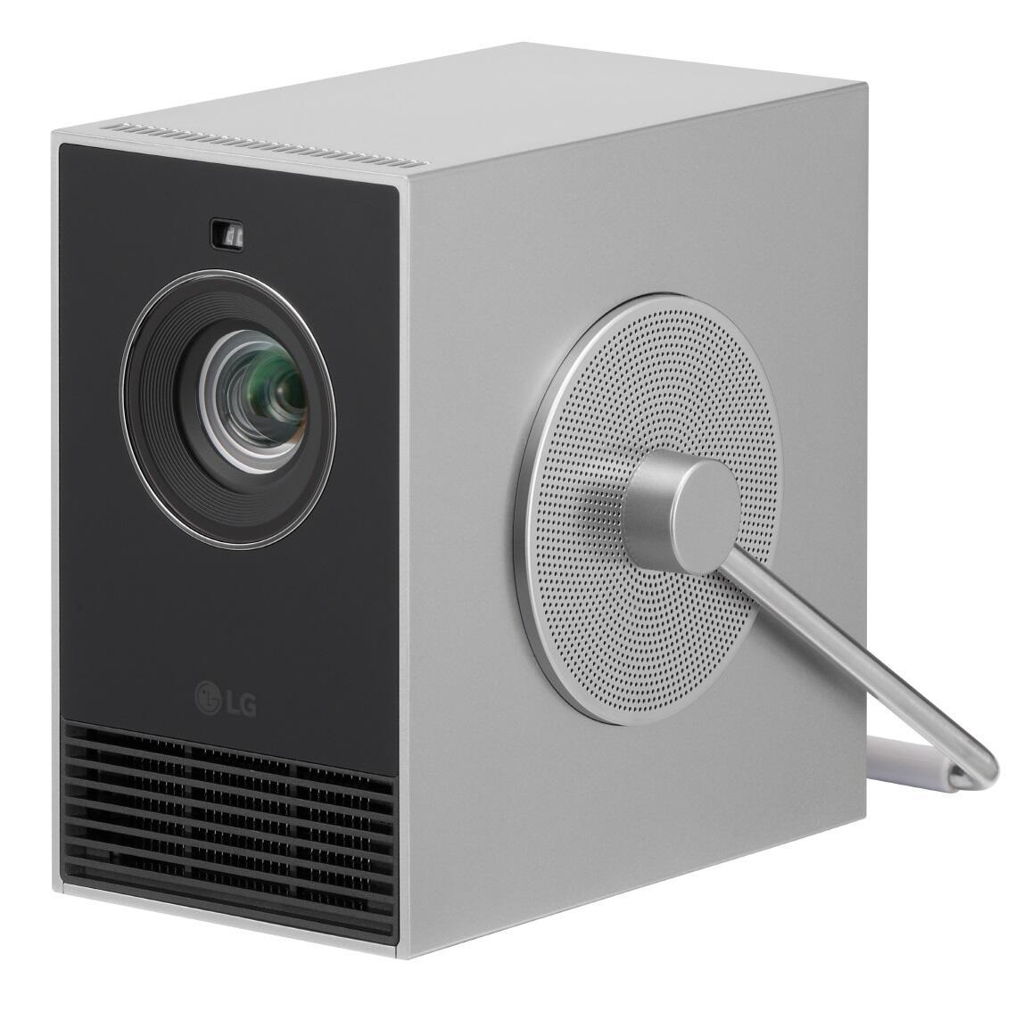 LG HU710PB Cinebeam Qube mobiler Laser Beamer 500 ANSI Lumen von LG Electronics