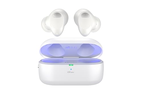 LG TONE Free T90S In-Ear Bluetooth Kopfhörer mit Dolby Atmos-Sound, MERIDIAN-Technologie, ANC (Active Noise Cancellation), UVnano & IPX4-Spritzwasserschutz - Weiß von LG Electronics