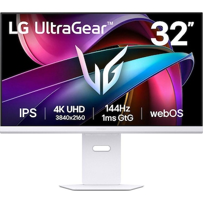 LG UltraGear 32G810SA-W 80cm (31,5") 4K IPS Gaming Monitor 16:9 HDMI/DP/USB-C PD65W LAN 144Hz 1ms webOS von LG Electronics
