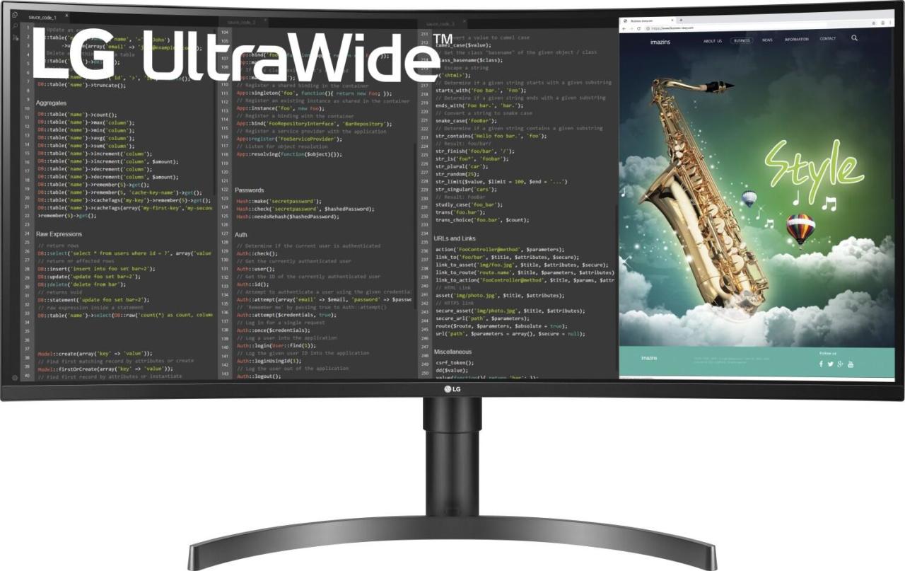 LG UltraWide 35WN75CP-B Curved Monitor 88,9cm (35 Zoll) von LG Electronics