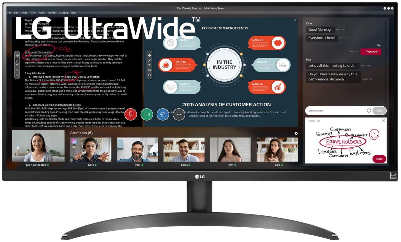 LG UltraWide Monitor 29WP500-B 73 cm (29 Zoll) von LG Electronics