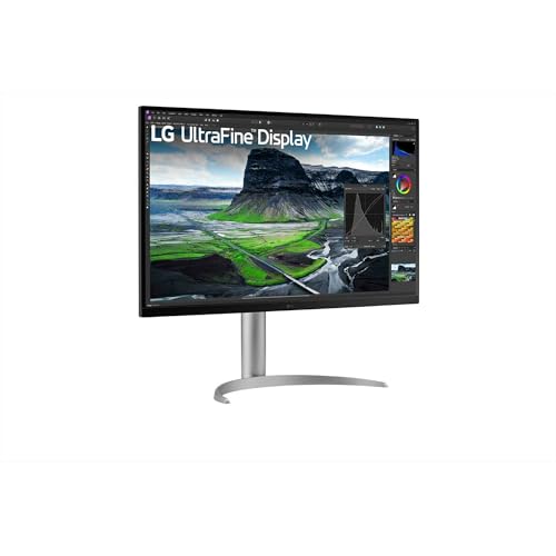 LG Ultrafine™ 32UQ850V-W.AEU PC-Monitor 4K 32" – IPS-Panel UHD-Auflösung (3840 x 2160), 5 ms GtG 60 Hz, Display HDRTM 400, DCI-P3 98%, AMD FreeSync, neigbar, höhenverstellbar, Porträtmodus von LG Electronics