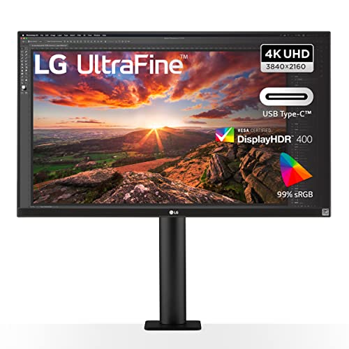LG Ultrafine Ergo Monitor 27UN880-B 68,4 cm - 27 Zoll, 4K UHD, IPS-Panel, ergonomischer Standfuß, Schwarz von LG