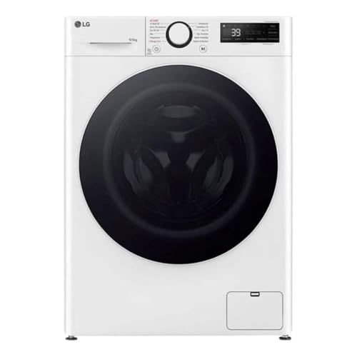 LG V5WD95SLIM, Klasse A - E, Frontlader-Waschtrockner 9 - 5 kg, Waschtrockner Slim 53,5 cm Tiefe, Wi-Fi, AI Direct Drive, Tiefenreinigung mit Dampf, TurboWash 360, Große Kapazität, Weiß von LG Electronics
