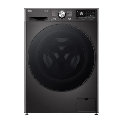 LG W4WR7096YB, Klasse D, Frontlader-Waschtrockner 9 - 6 kg, 62 x 60 x 85 cm, Wi-Fi, AI Direct Drive, Tiefenreinigung mit Dampf, TurboWash 360, Große Kapazität, Außentür aus gehärtetem Glas, Weiß von LG Electronics