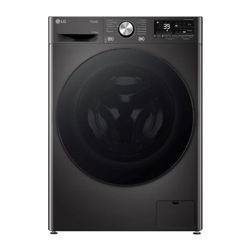 LG W4WR70E6YB, Frontlader-Waschtrockner 11 - 6 kg, Klasse A/D, 60x62x85 cm, Wi-Fi, AI Direct Drive, Tiefenreinigung mit Dampf, TurboWash 360, Große Kapazität, Außentür aus gehärtetem Glas, Schwarz LG W4WR70E6YB, Frontlader-Waschtrockner 11 - 6 kg, Klasse A/D, 60x62x85 cm, Wi-Fi, AI Direct Drive, Tiefenreinigung mit Dampf, TurboWash 360, Große Kapazität, Außentür aus gehärtetem Glas, Schwarz von LG Electronics