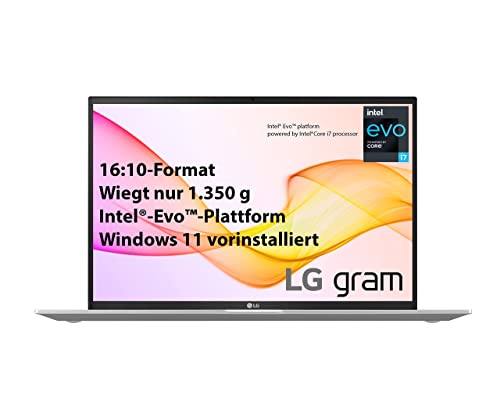 LG gram Laptop | 17.3" FHD IPS Display | Intel Core i7-1165G7 | 16GB GB RAM | 1TB GB SSD Speicher | QWERTZ Tastatur | Windows 11 von LG Electronics