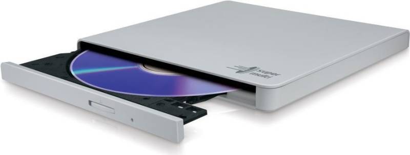 HL-Datenspeicher Ultra Slim Tragbarer DVD-Brenner GP57EW40 Schnittstelle USB 2.0, DVD ± R RW, CD-Lesegeschwindigkeit 24 x, CD-Schreibgeschwindigkeit 24 x, Baltas, Desktop Notebook (GP57EW40.AHLE10B) von LG