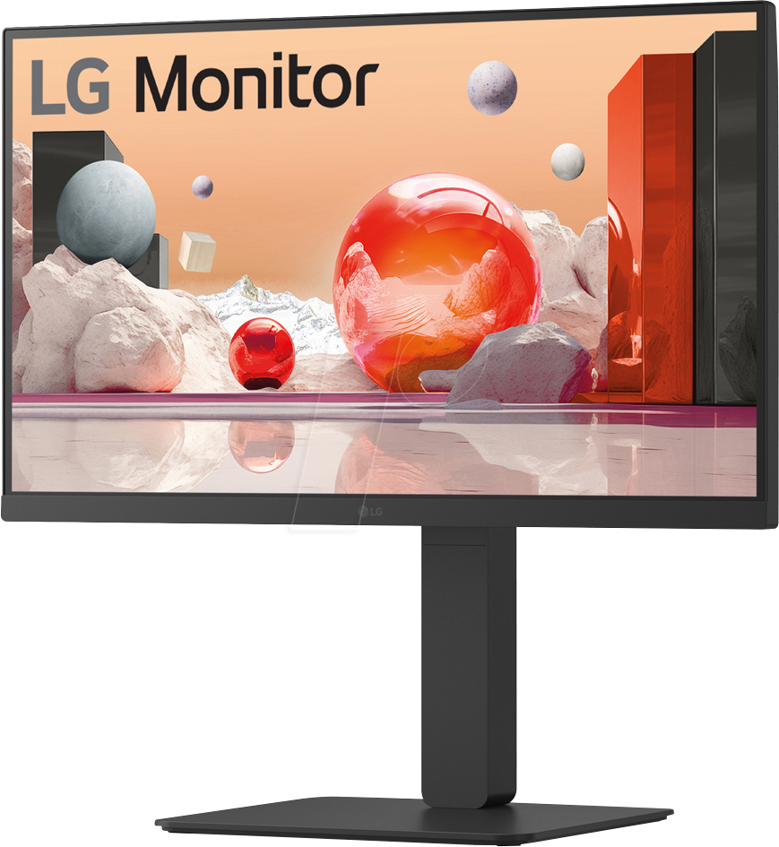 LG 24BA650-B - 60cm Monitor, 1080p, USB-C, Lautsprecher, Pivot von LG