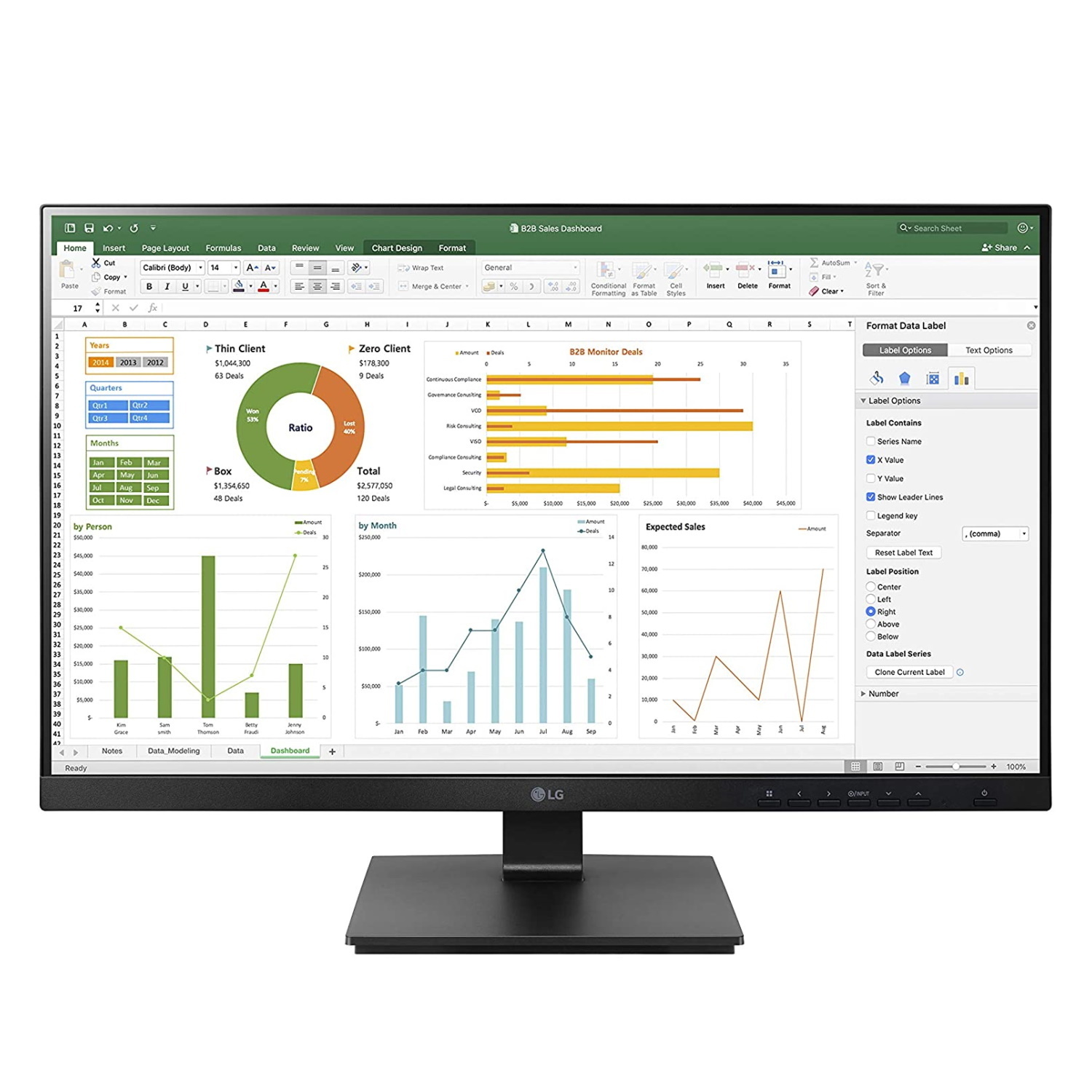 LG 24BN65YP-B Business Monitor - IPS, Höhenverstellung, Pivot von LG