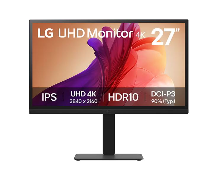 LG 27BA45U-B.AEU 68,4cm 27Zoll IPS 3840x2160 16:9 300cd/m2 5ms 2XHDMI DP Black [Energieklasse D] (27BA45U-B.AEU) von LG