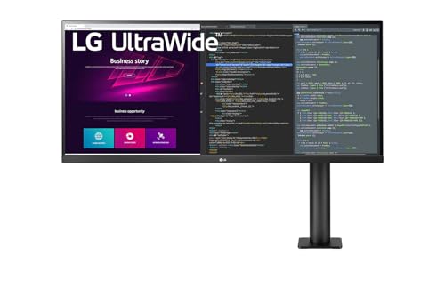 LG 32UN88A 80 cm (31,5 Zoll) Ultra HD 4K Ergo Monitor (IPS-Panel, HDR10, ergonomischer Standfuß), schwarz weiß von LG