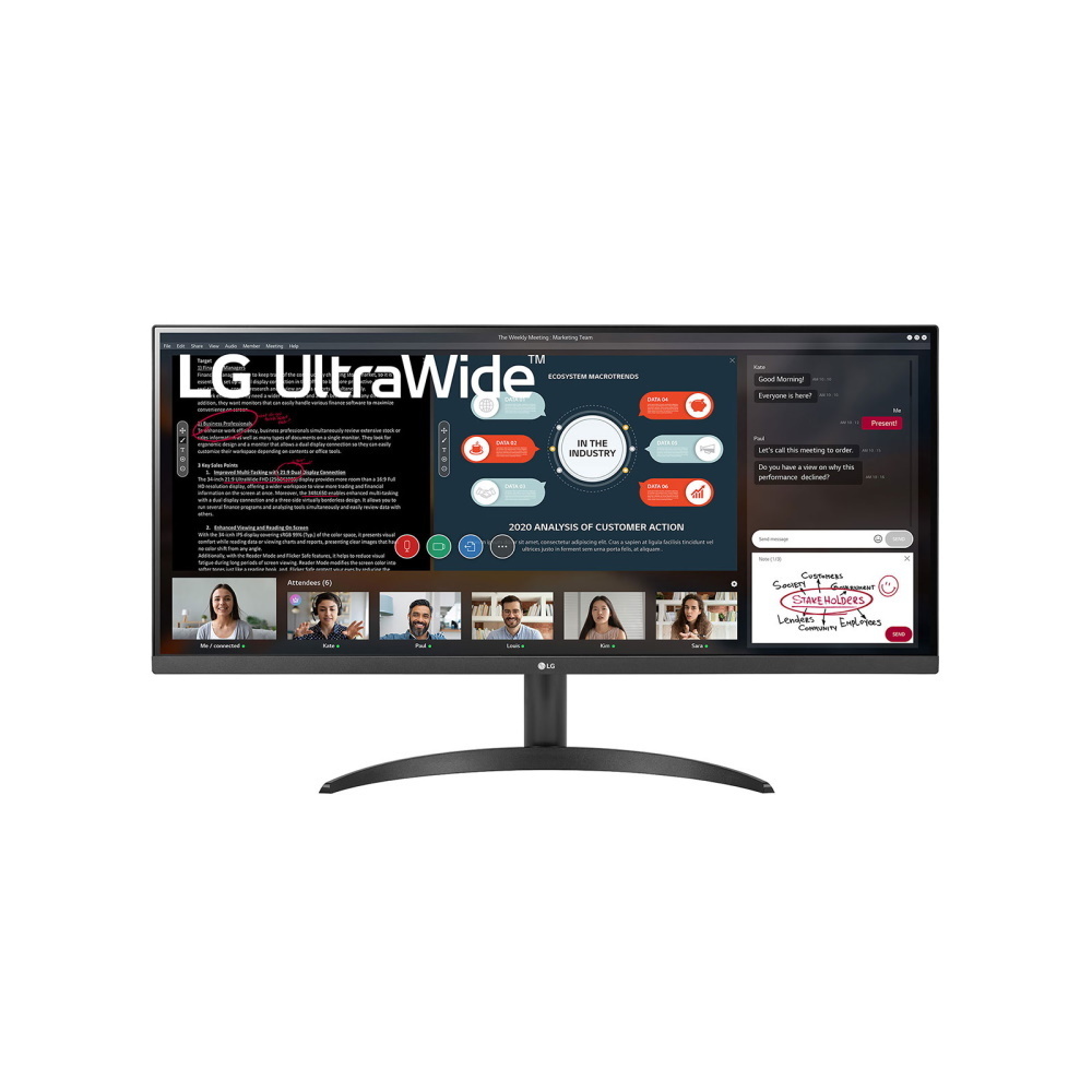 LG 34WP500-B UltraWide - IPS-Panel, HDR10, AMD FreeSync, 2x HDMI von LG