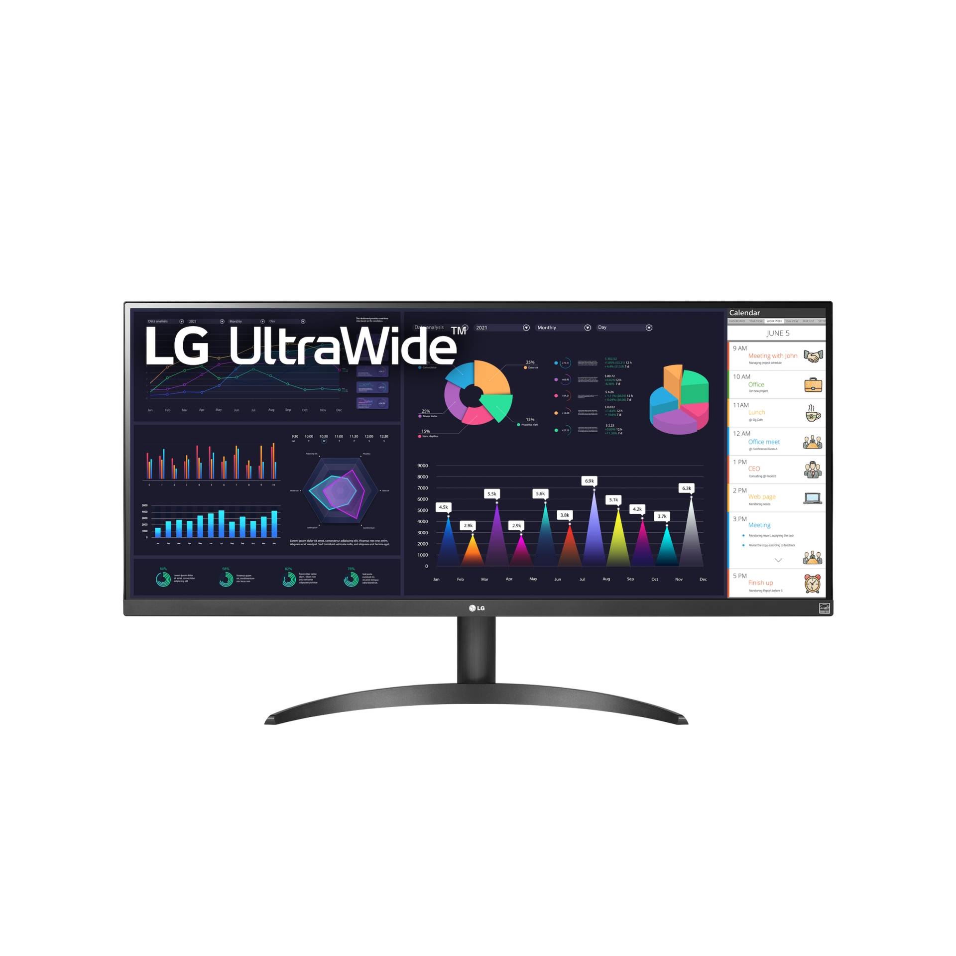 LG 34WQ500-B UltraWide - Office Monitor, IPS Panel, HDR400 von LG