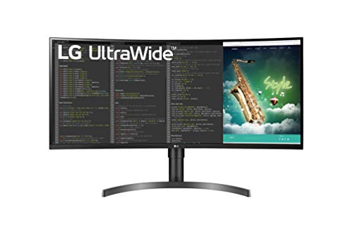 LG 35WN75C-B 88,9 cm (35 Zoll) Curved QHD UltraWide Monitor (VA-Panel, HDR10, AMD FreeSync), schwarz von LG