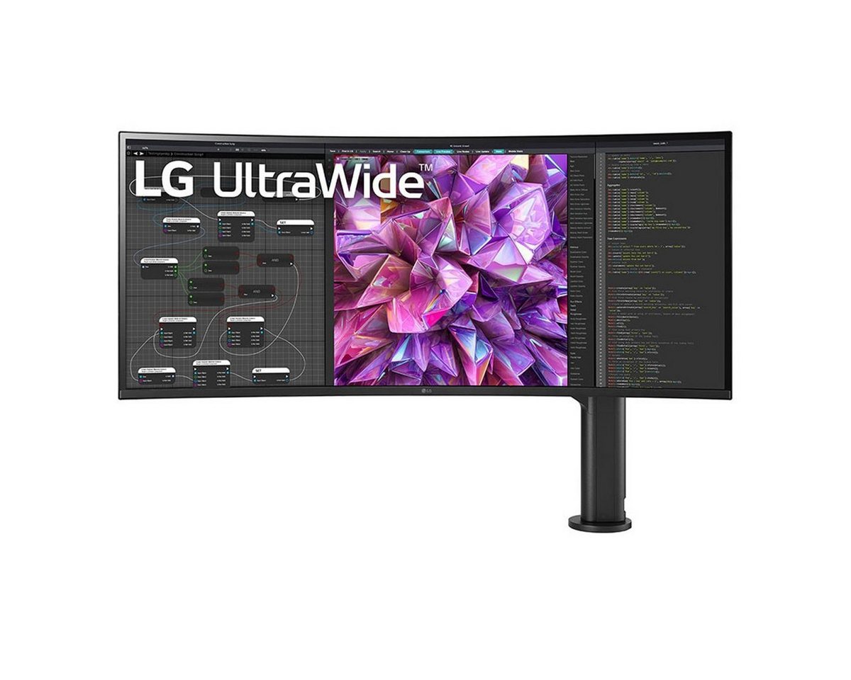 LG 38WQ88C Curved-LED-Monitor (95.29 cm/38 , 3840 x 1600 px, 5 ms Reaktionszeit, IPS, 21:9, curved, weiß)" von LG