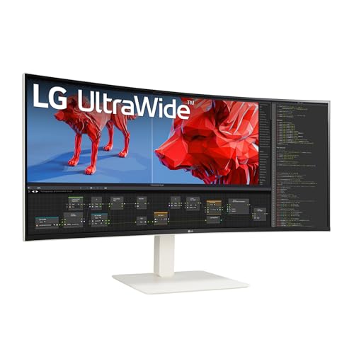 LG 38WR85QC-W.AEU – LED-Monitor 38" - 3840 x 1600 UQHD - IPS - 450 cd/m² - 1000:1-1 ms - HDMI, DisplayPort - Weiß von LG