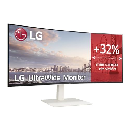 LG 38WR85QC-W.AEU – LED-Monitor 38" - 3840 x 1600 UQHD - IPS - 450 cd/m² - 1000:1-1 ms - HDMI, DisplayPort - Weiß von LG Electronics