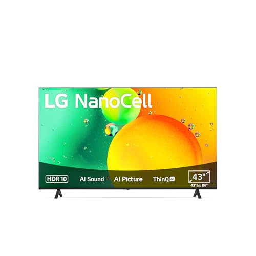 LG 43NANO756QC TV 109 cm (43 Zoll) NanoCell Fernseher (Active HDR, 60 Hz, Smart TV) [Modelljahr 2022] von LG