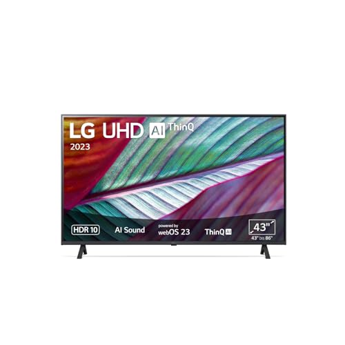 LG 43UR75006LK 109 cm (43 Zoll) UHD Fernseher (Active HDR, 60 Hz, Smart TV) [Modelljahr 2023] von LG
