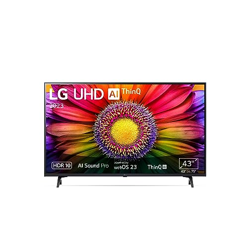 LG 43UR80006LJ 109 cm (43 Zoll) UHD Fernseher (Active HDR, 60 Hz, Smart TV) [Modelljahr 2023] von LG