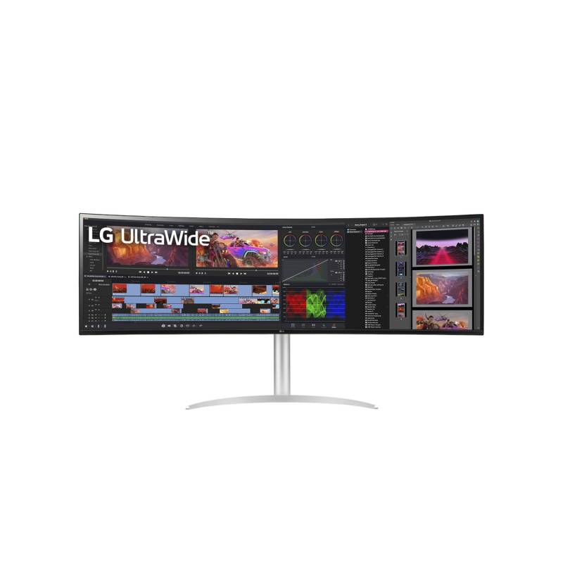 LG 49WQ95X-W Curved Monitor - Nano-IPS, HDR400, 144Hz, USB-C von LG