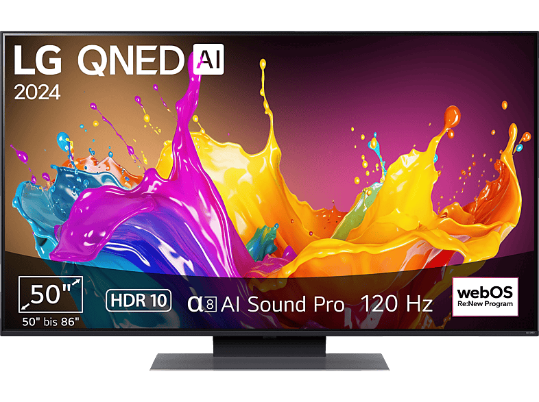 LG 50QNED86T6A QNED TV (Flat, 50 Zoll / 127 cm, UHD 4K, SMART TV, webOS 24 mit ThinQ) von LG