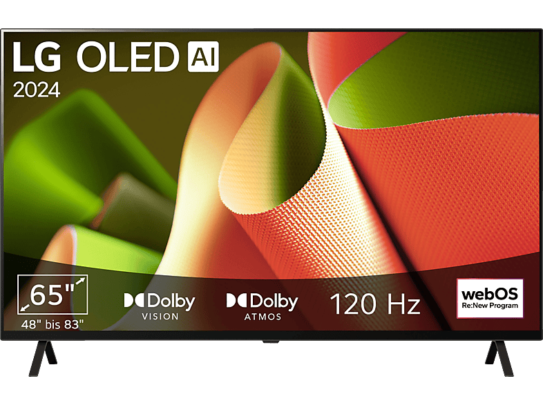 LG OLED65B49LA OLED TV (Flat, 65 Zoll / 165 cm, 4K, SMART TV, webOS 24 mit ThinQ) von LG
