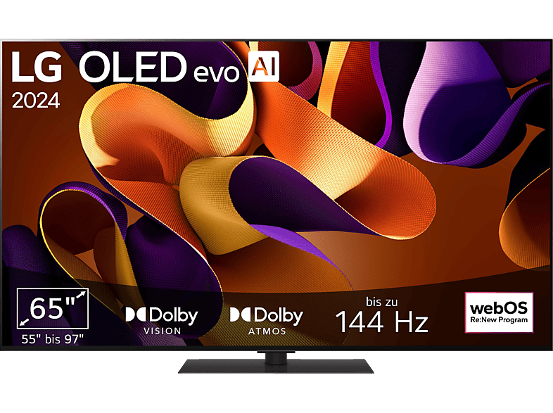 LG OLED65G49LS OLED evo TV (Flat, 65 Zoll / 165 cm, 4K, SMART TV, webOS 24 mit ThinQ) von LG