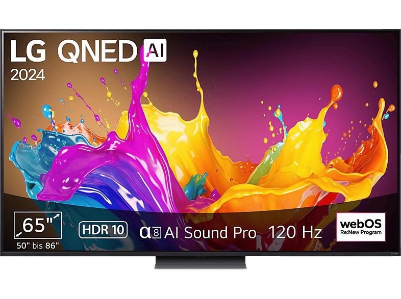 LG 65QNED86T6A QNED TV (Flat, 65 Zoll / 165 cm, UHD 4K, SMART TV, webOS 24 mit ThinQ) von LG