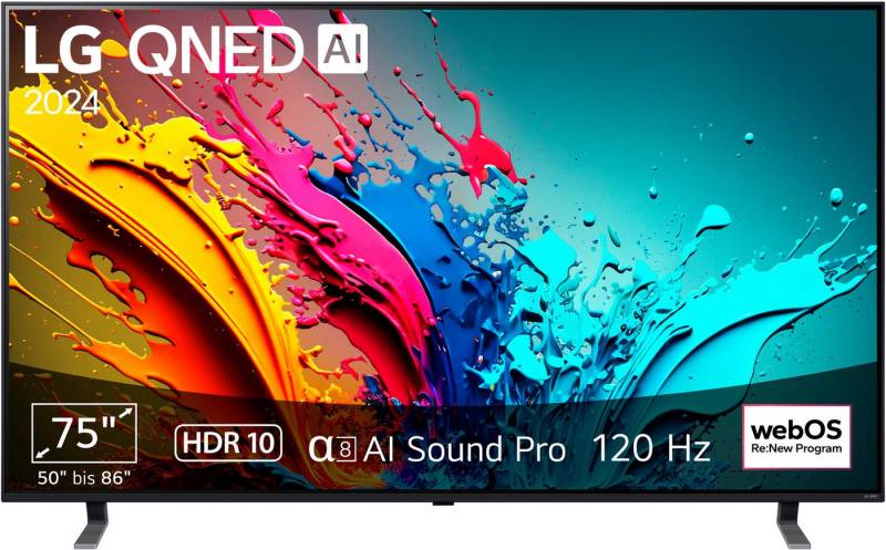 LG 75QNED85T6C QNED-Fernseher (189 cm/75 Zoll, 4K Ultra HD, Smart-TV) von LG