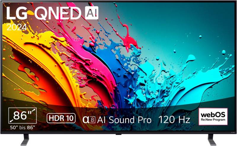 LG 86QNED85T6C QNED-Fernseher (217 cm/86 Zoll, 4K Ultra HD, Smart-TV) von LG