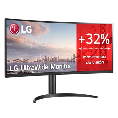 LG Curved Monitor 34WQ75C-B 34 ". IPS. QHD. 3440 x 1440. 21:9. 5 ms. 300 cd/m². Black. 60 Hz. HDMI ports quantity 2 von LG