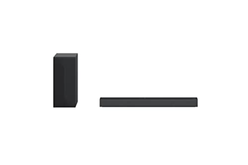 LG DS40Q 2.1 Soundbar (300W) mit kabellosem Subwoofer (HDMI, Bluetooth), Schwarz von LG