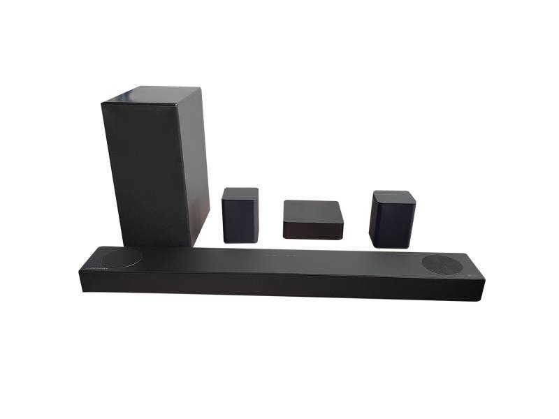 LG DS75QR Soundbar mit Subwoofer, Center- und Rücklautsprechern 5.1.2 Kanäle Dark Steel Silver von LG