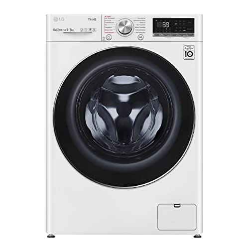 LG Electronics V7WD96H1A Waschtrockner mit AI DD | 9 kg Waschen | 6 kg Trocknen | 1400 U/Min | Steam | TurboWash 360° | Neue Wohlfühl-Trommel | Wi-Fi-Funktion | Weiß LG Electronics V7WD96H1A Waschtrockner mit AI DD | 9 kg Waschen | 6 kg Trocknen | 1400 U/Min | Steam | TurboWash 360° | Neue Wohlfühl-Trommel | Wi-Fi-Funktion | Weiß von LG