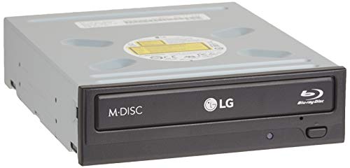 LG Electronics WH16NS40 16X Blu-ray/DVD/CD Multikompatibles internes SATA-Rewriter-Laufwerk, BDXL, M-DISC-Unterstützung, Schwarz von LG