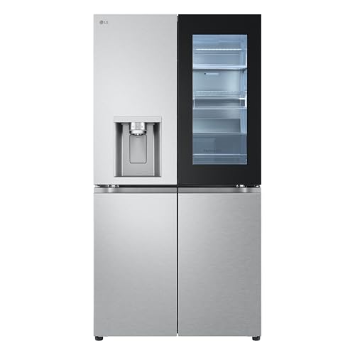 LG GMG960MBJE Side by Side Kühlschrank mit InstaView, Klasse E, 638 L, Multi Door Kühl- und Gefrierschrank mit Eis-, Crushed Ice und Wasserspender, Total No Frost LG GMG960MBJE Side by Side Kühlschrank mit InstaView, Klasse E, 638 L, Multi Door Kühl- und Gefrierschrank mit Eis-, Crushed Ice und Wasserspender, Total No Frost von LG
