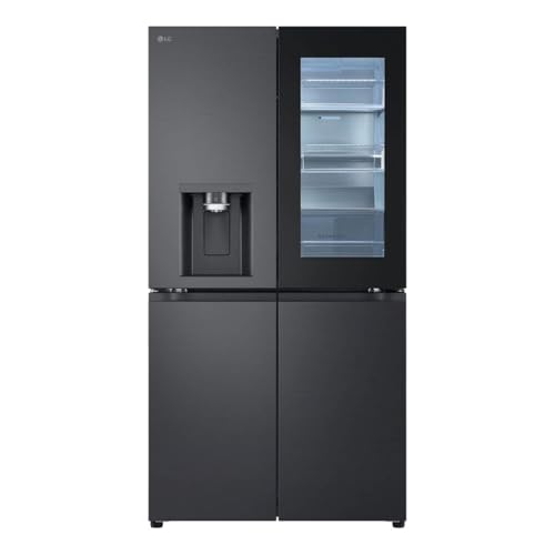 LG GMG960EVEE, Klasse E, 638 L, Side-by-Side Kühlschrank mit InstaView, Total No Frost, Crushed Ice -, Eis- & Wasserspender mit UVnano, Festwasseranschluss, DoorCooling+, Wi-Fi ꟷ Essence Black Steel LG GMG960EVEE, Klasse E, 638 L, Side-by-Side Kühlschrank mit InstaView, Total No Frost, Crushed Ice -, Eis- & Wasserspender mit UVnano, Festwasseranschluss, DoorCooling+, Wi-Fi ꟷ Essence Black Steel von LG