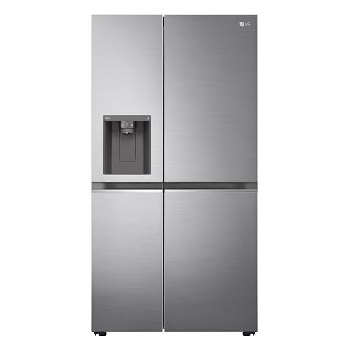 LG GSLV71PZRC | Klasse C | 635 L, Side-by-Side Kühlschrank mit Eis-, Crushed Ice und Wasserspender | interner Wassertank | Total No Frost | LINEARCooling | DoorCooling+ | Platinum Silver von LG