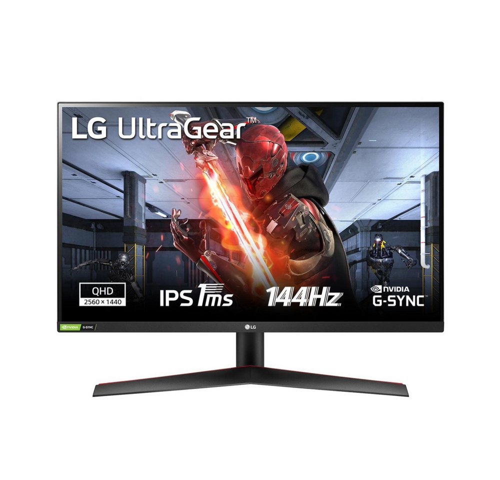 LG Gaming-Monitor UltraGear 27GN800P-B, Schwarz, 27 Zoll, WQHD, IPS, 144 LED-Monitor von LG