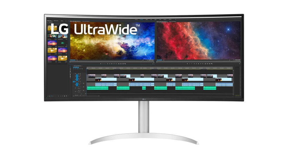LG LG UltraWide 38BQ85C-W.AEU TFT-Monitor (3.840 x 1.600 Pixel (21:9), 5 ms Reaktionszeit, 75 Hz, IPS Panel) von LG